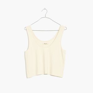 NWT Brushed Ribbed Tank Crop Top